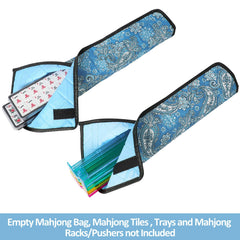 GUSTARIA mahjong trays bag measures 19.3 x 12.6 inches for tidy storage.