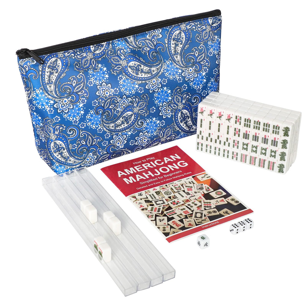 GUSTARIA mini mahjong tiles close-up showing engraved numbers and characters for easy play