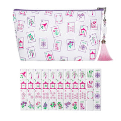 GUSTARIA mini Mahjong tiles set with 160 acrylic tiles for durable play.