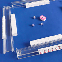 Pack includes four racks with built-in pushers; tiles not included