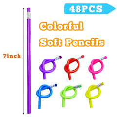 Guuozzli blue flexible pencil with eraser promotes colorful classroom activities.