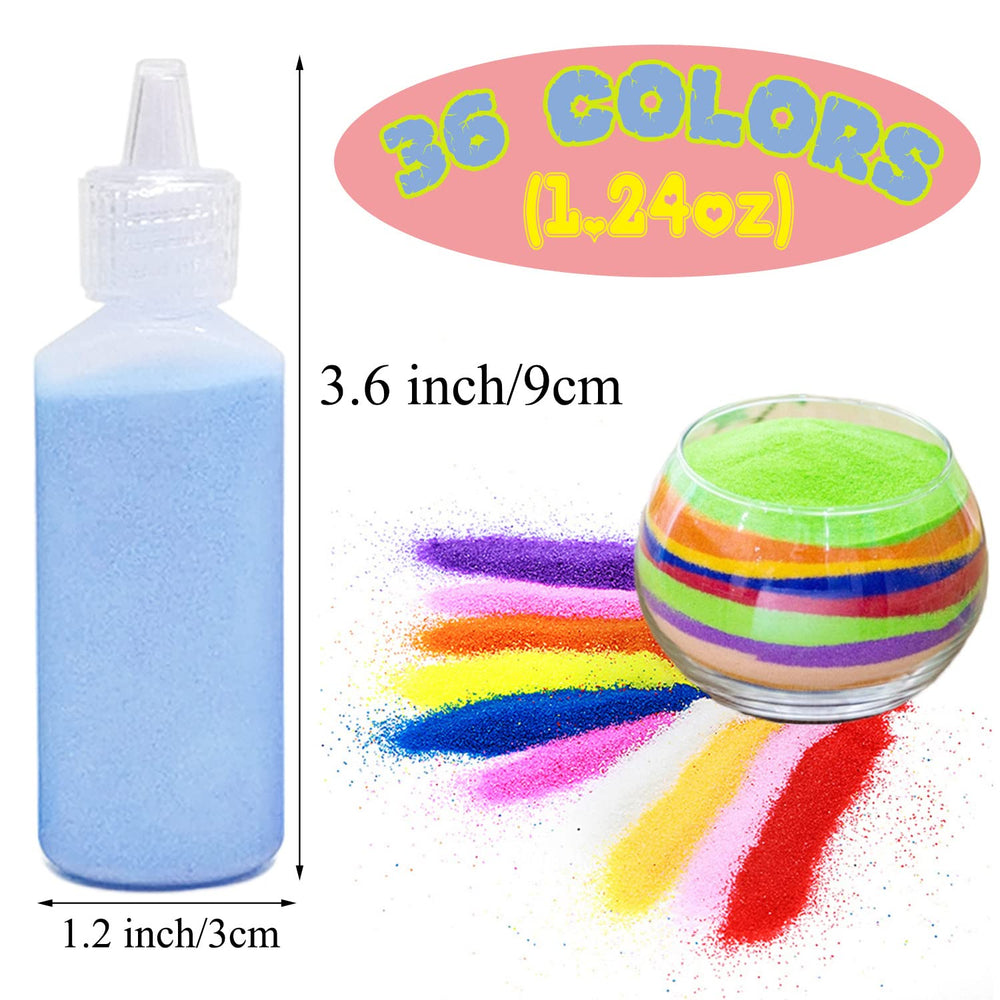 Guuozzli fine uniform colored sand ideal for smooth sand art