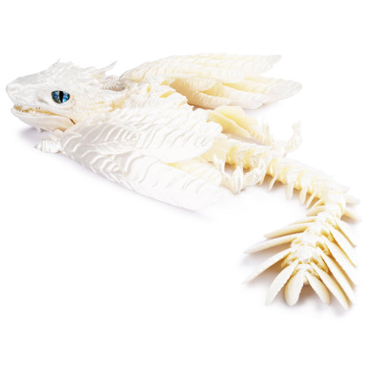 Guwewu Feathered Wyvern Dragon, detailed 3D print for desk decoration.