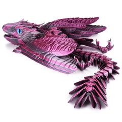 Guwewu Feathered Wyvern Dragon close-up shows detailed texture for tactile enjoyment.