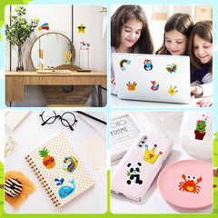 GWAHSA diamond art stickers bright colors for easy DIY art.