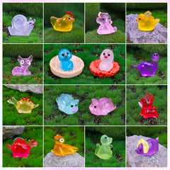 GWAHSA glow mini resin frogs bring charm to aquariums.