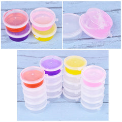 GWHOLE storage containers suitable for slime beads and floam for crafts.