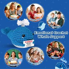 GwhyGifts car dashboard crochet whale adds a cute travel touch
