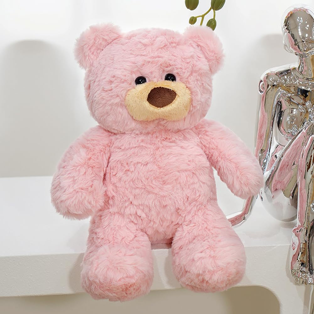 Gwxqybfe 10-inch seated teddy bear ideal for hugging and cuddling.