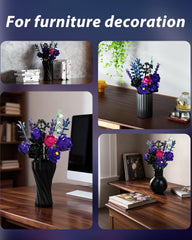 GXJTYYBS Ideas Purple Flowers Gothic Rose Bouquet modern shelf display
