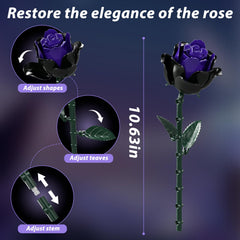 GXJTYYBS Ideas Purple Flowers Gothic Rose Bouquet thoughtful gift idea