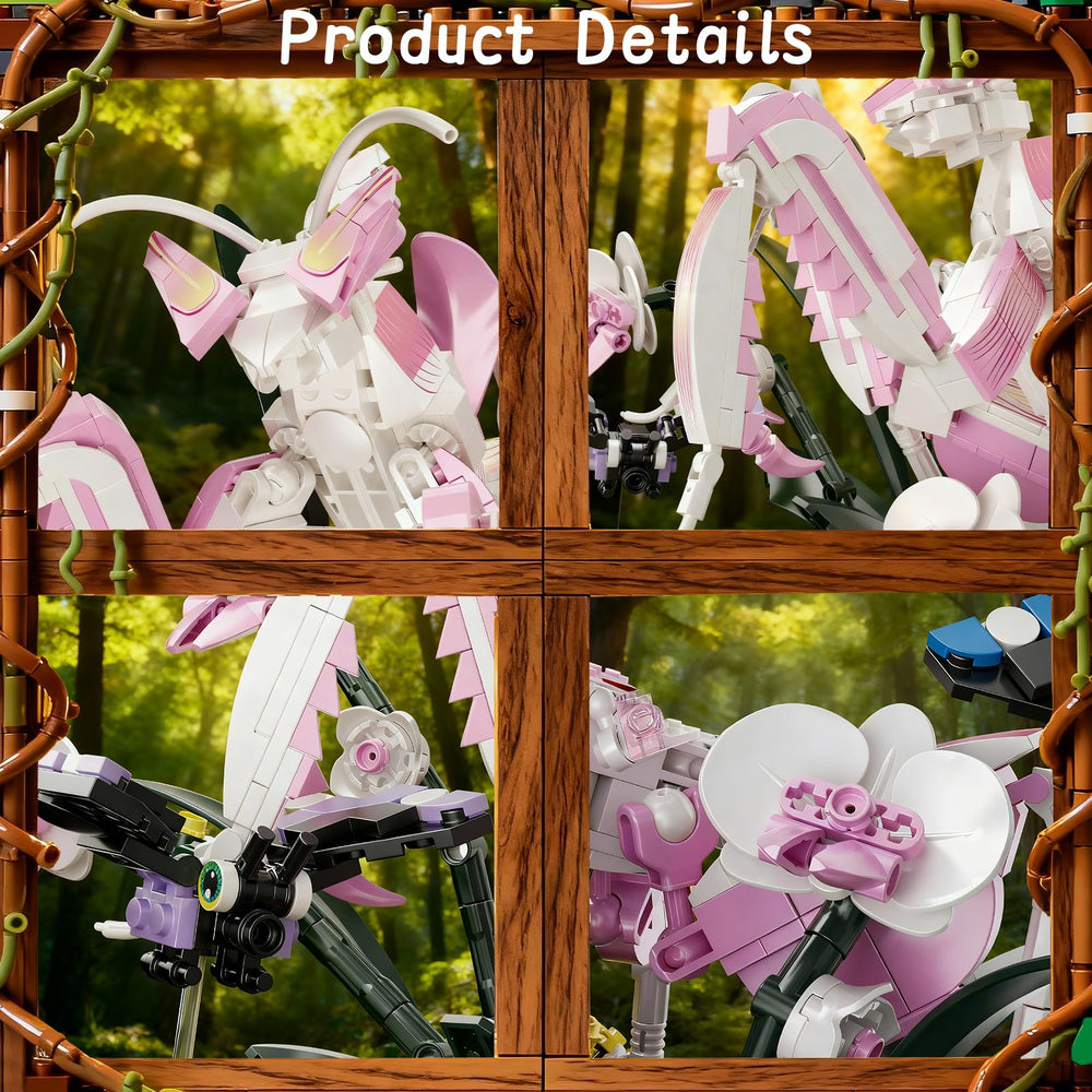 GXJTYYBS Orchid Praying Mantis Bonsai desk decor that inspires a nature-inspired workspace.