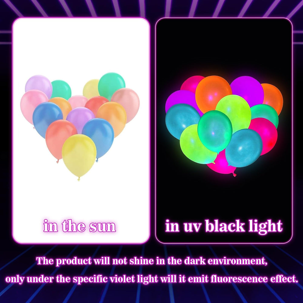 GYIPFIPA glow-in-the-dark balloons elevate birthdays and weddings with luminous ambiance