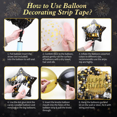 GYIPFIPA gold confetti balloons add shimmer to celebrations