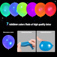 GYIPFIPA neon balloons show bright color variety for birthdays and events