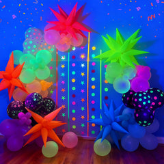GYIPFIPA neon party decorations elevate blacklight celebrations and photo moments