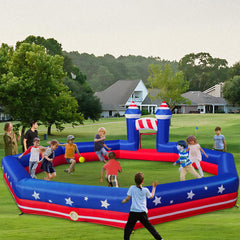 GYMMALL Gaga Ball Pit setup and inflation process