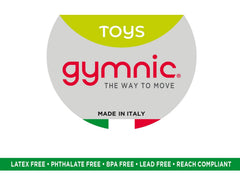 GYMNIC Rody Bounce Horse Orange with removable bases option for rocking or wheeled fun
