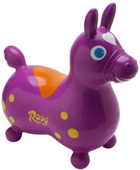 Gymnic Rody Bounce Horse Purple full view for active, imaginative play
