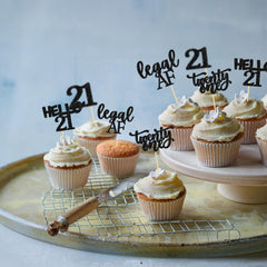 Gyufise assembled cake toppers on cakes for instant decoration