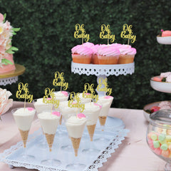 Gyufise baby shower cake decor elevates celebratory treats with cute designs.