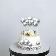 Gyufise ball cake topper 4cm in pink-gold-white creates a statement on desserts
