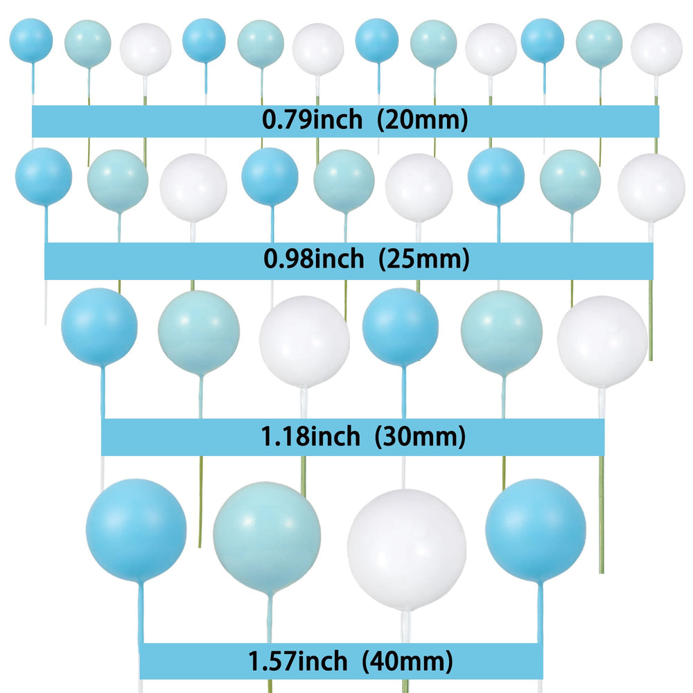 Gyufise light blue ball topper provides a fresh look for desserts.