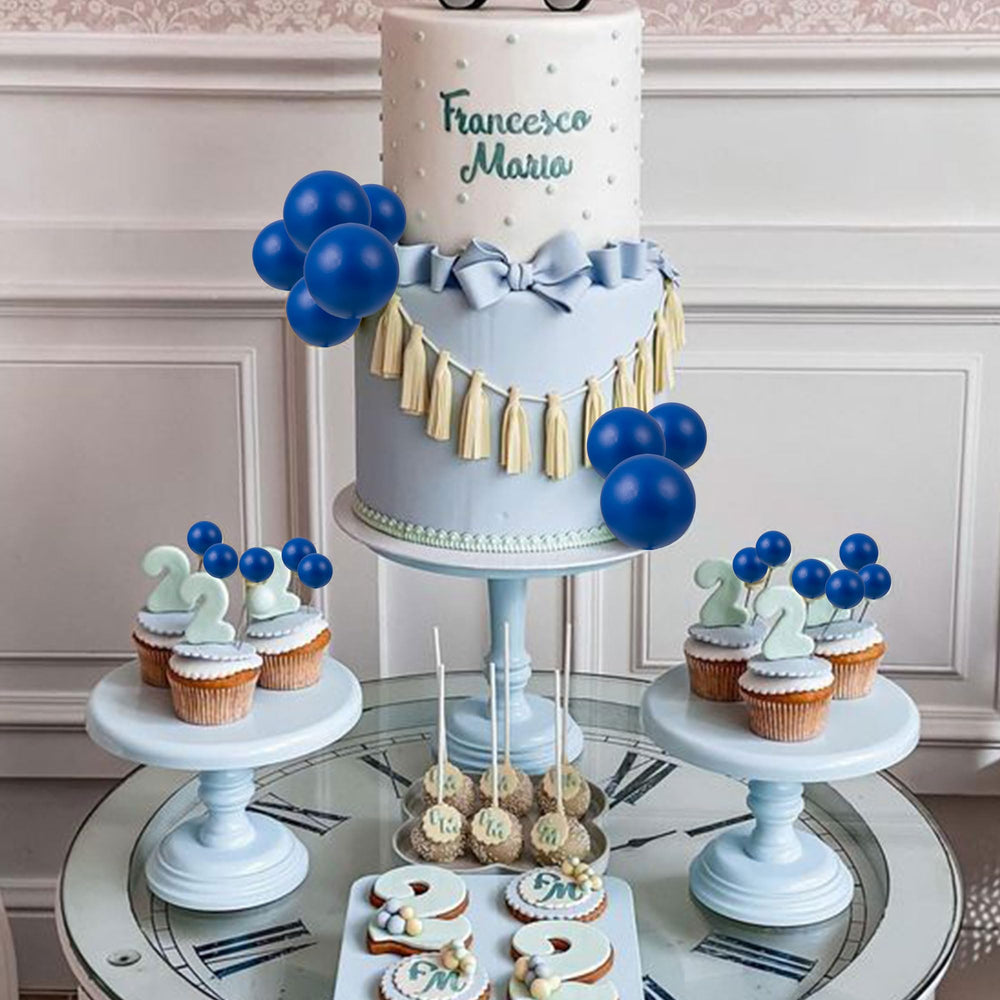 Gyufise 5cm foam ball toppers stand out on large cakes