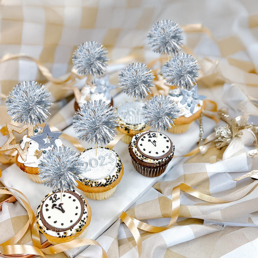 Gyufise foil cake toppers ideal for ice cream and fruit platters.