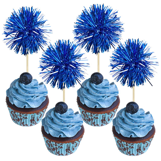 Gyufise foil firework cupcake toppers packaged and ready to decorate