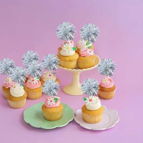 Gyufise foil-tinsel cake decorations add shimmer to desserts.