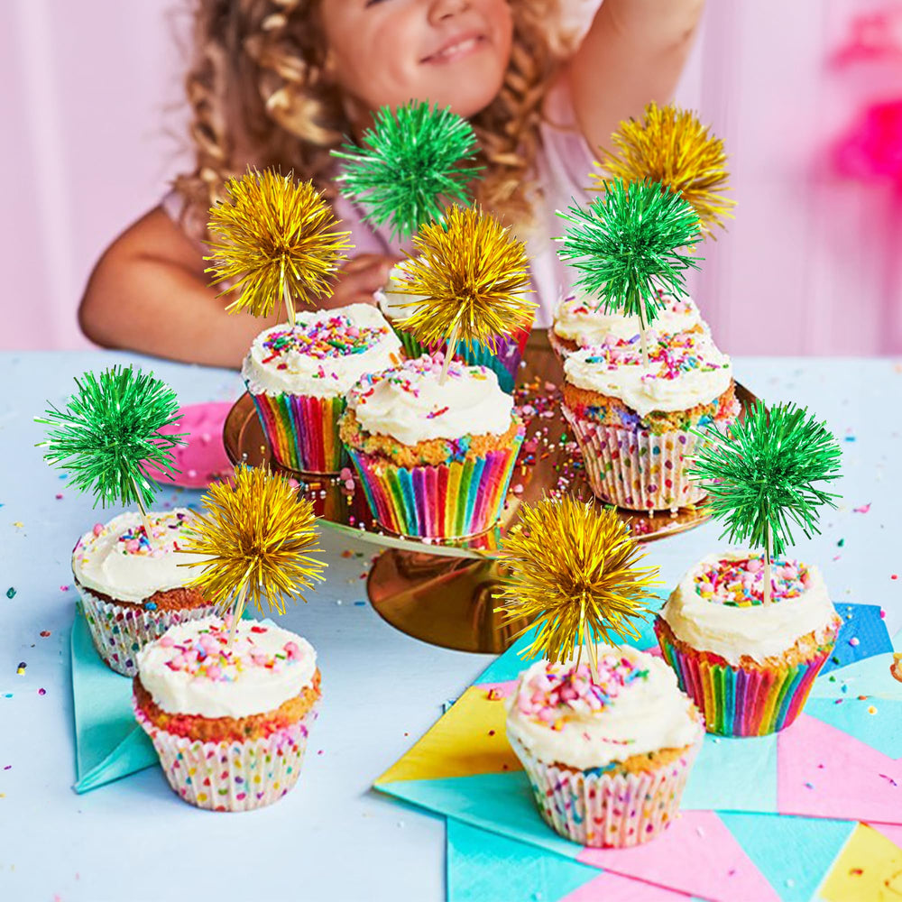Gyufise fruit and dessert toppers, foil material stays sturdy.