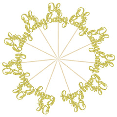 Gyufise gold cupcake picks add a luxe touch to cupcakes and fruit.