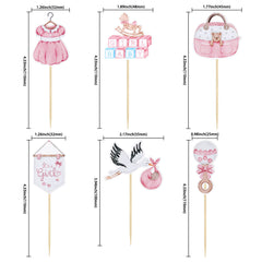 Gyufise Pacifier cupcake topper adds playful detail for baby showers.