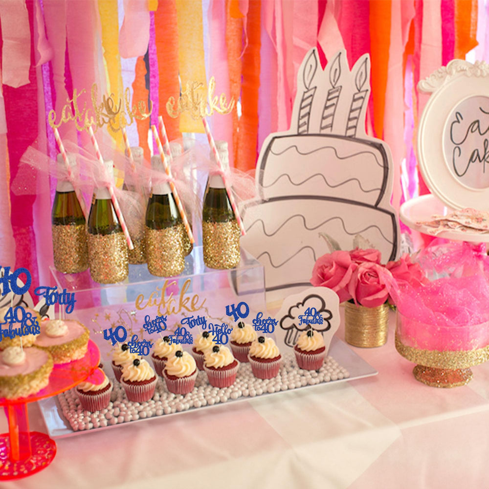 Gyufise pack of 24 toppers for consistent party styling.