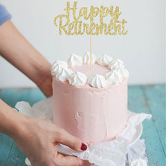 Gyufise paper retirement cake decor ready to embellish desserts