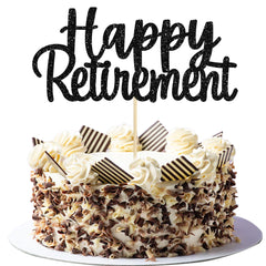 Gyufise retirement cake topper assembled on cake adds instant celebratory flair.