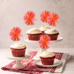 Gyufise reusable foil toppers safe decorative picks for desserts