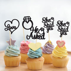 Gyufise safe toothpick toppers keep decorations hygienic on desserts.