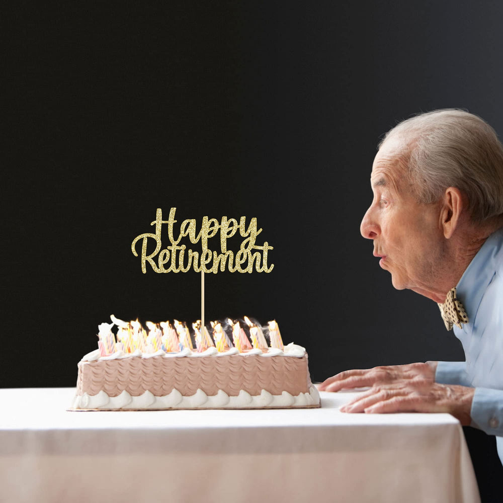 Gyufise single-sided retirement topper with simple cake insertion