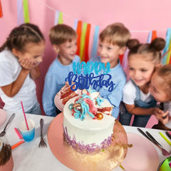 Gyufise glitter blue topper on cupcakes and desserts