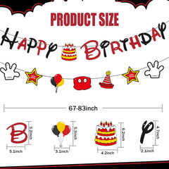 GZDUCK two-shape mouse banner for varied party styling.