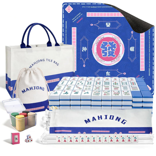 GZIXBDA American Mahjong tiles 166 for portable on-the-go play