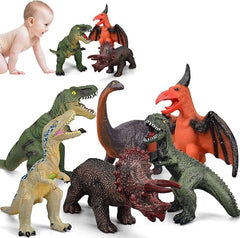 Gzsbaby all six jumbo dinosaurs arranged for eye-catching display
