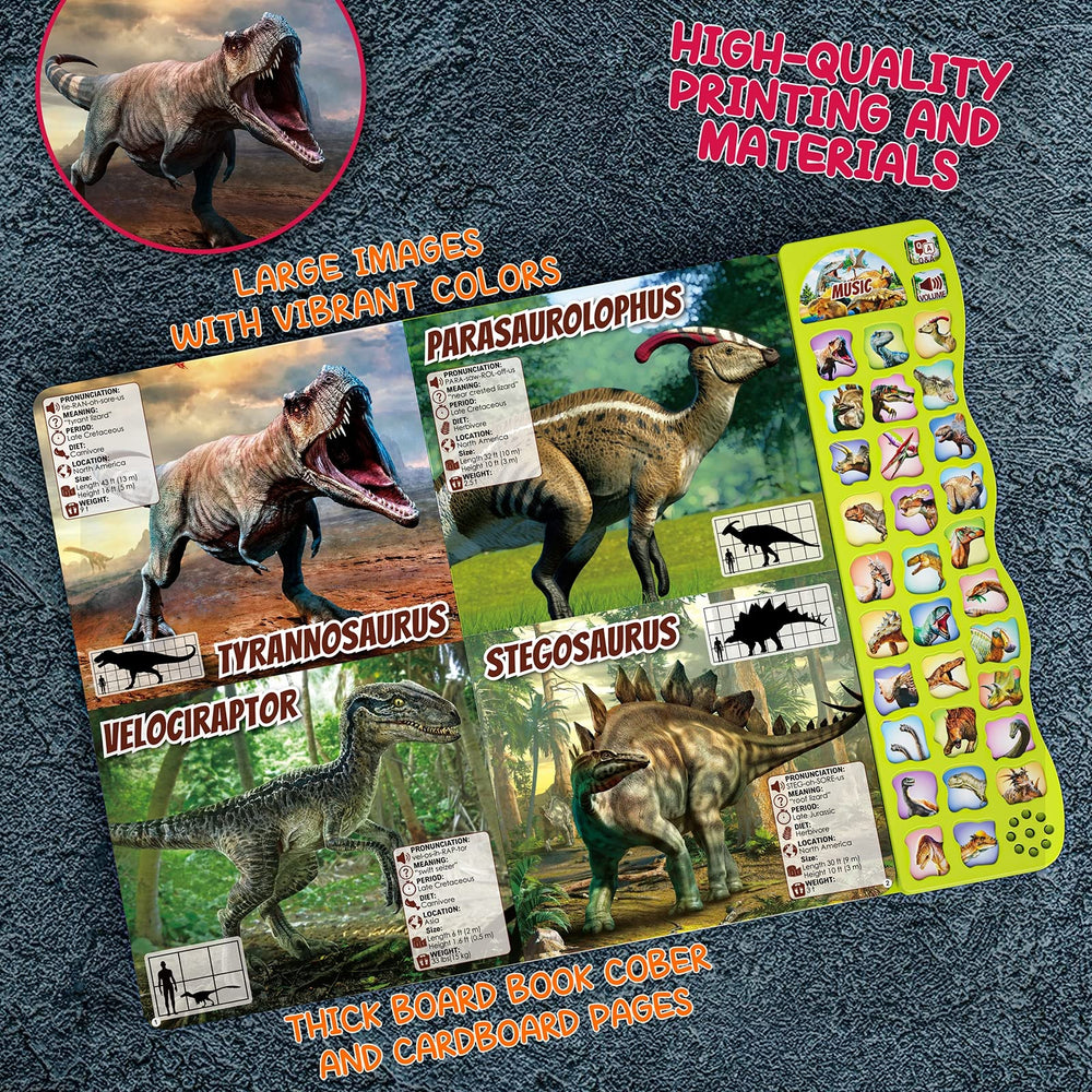 Gzsbaby dinosaur book stickers encourage fine motor skills while exploring dinosaurs