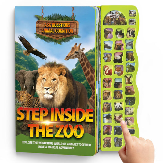 Gzsbaby Listen & Learn cover featuring vibrant animals to spark curiosity
