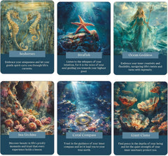 GZSYXHJYXGS Corals and waves card scene inspires reflective journaling and energy focus