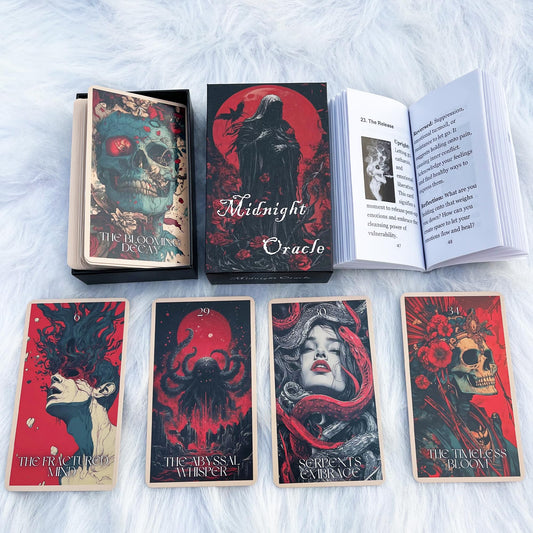 GZSYXHJYXGS Midnight Oracle Cards cover with gothic artwork for creative inspiration
