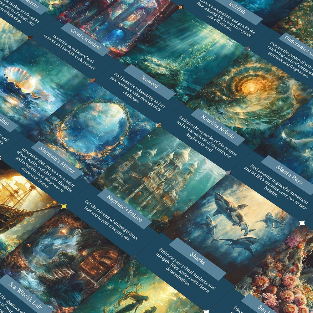 GZSYXHJYXGS Tide and moon card composition guides nightly reflection and dream preparation