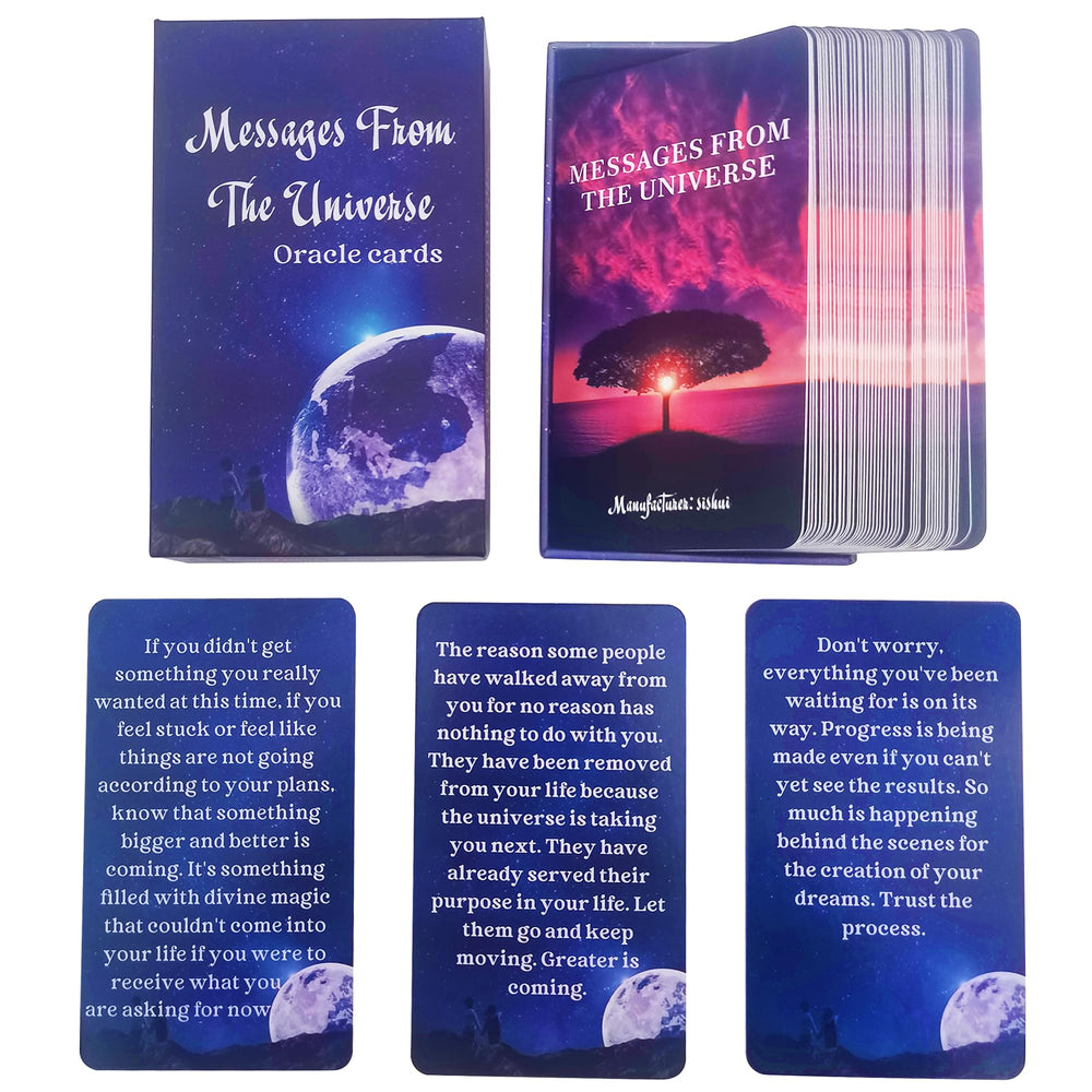 GZXINKE 54-card Spirit Messages interior prompts for resilience and guidance